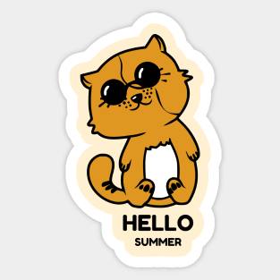 Hello summer Sticker